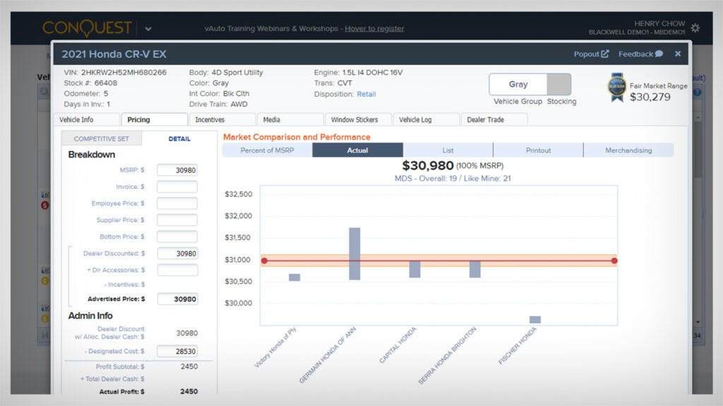 Conquest Dealer Trades