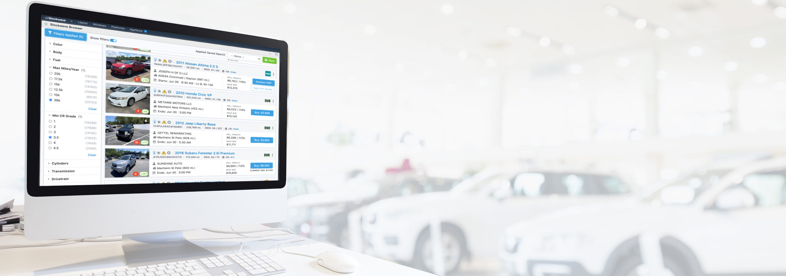 Stockwave: Used Car Dealer Wholesale Buying Software | vAuto