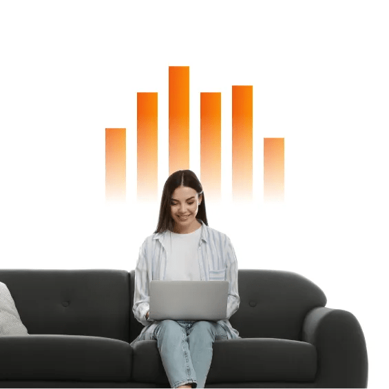 woman using a laptop