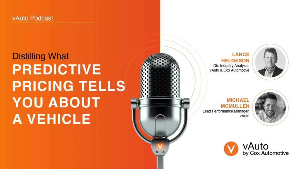 Distilling What Predictive Pricing Tells You About a Vehicle