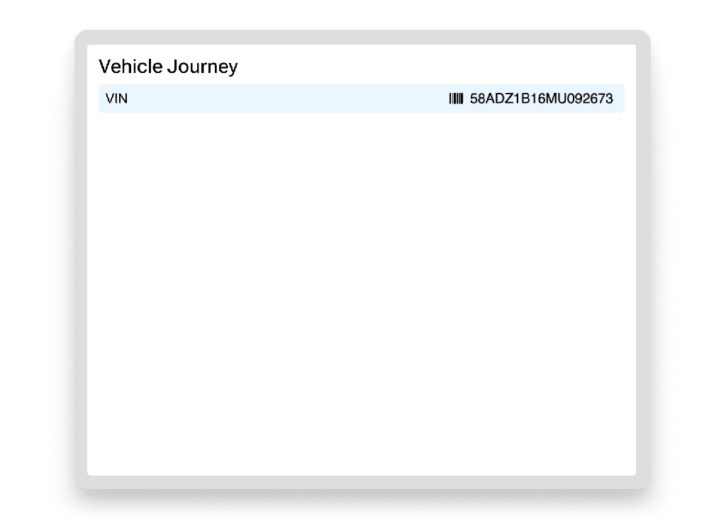 Vehicle Journey Report provides a VIN-specific view by combining data from Xtime and Manheim, helping bring together a more complete picture of each vehicle’s history. 