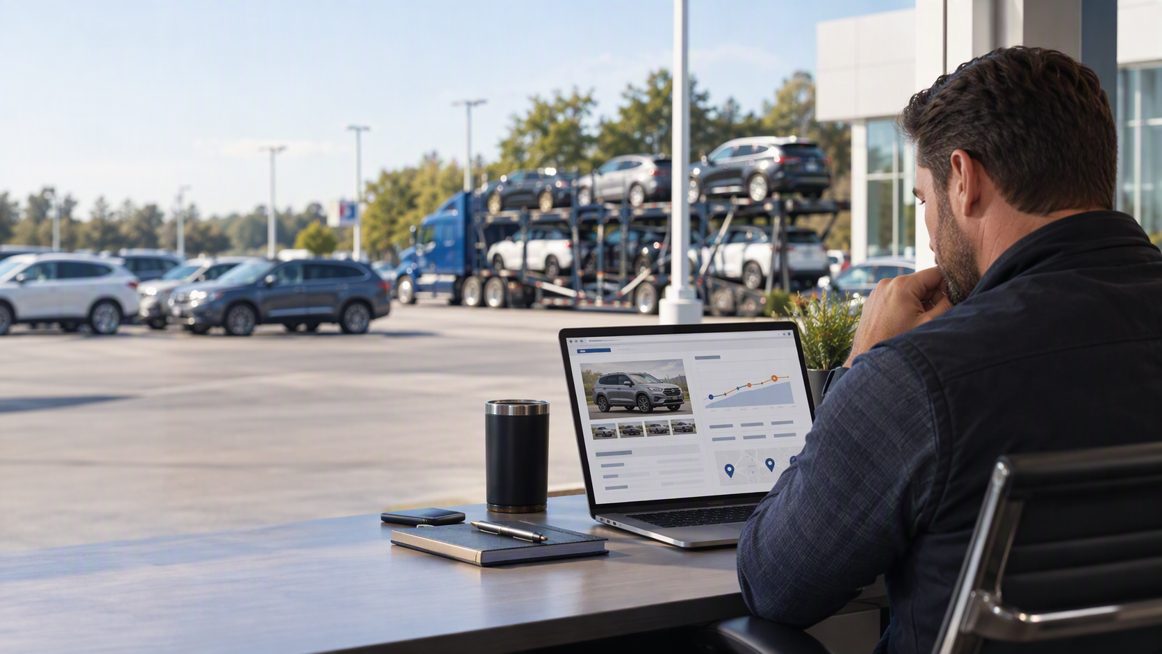 Transportation estimate widget displayed within Stockwave vehicle sourcing workflow