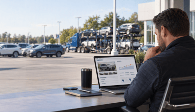 Transportation estimate widget displayed within Stockwave vehicle sourcing workflow
